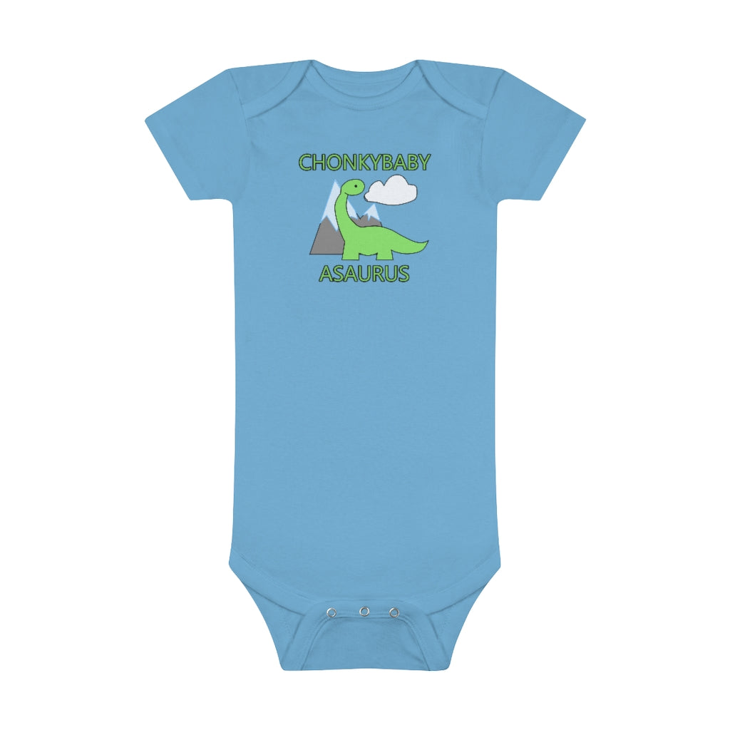 Chonkybabyasaurus - Baby Short Sleeve Onesie®