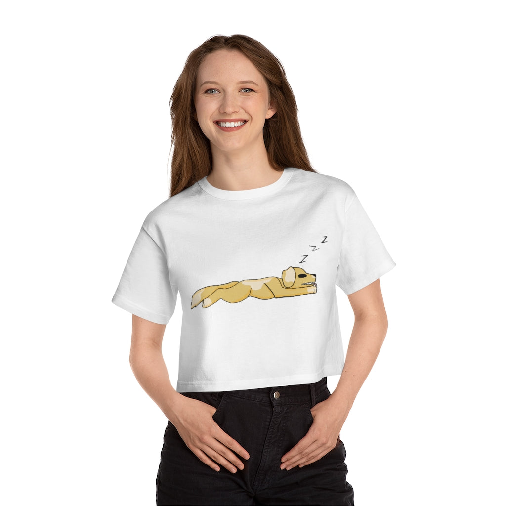 Sleepy Puppies Cropped T-Shirt