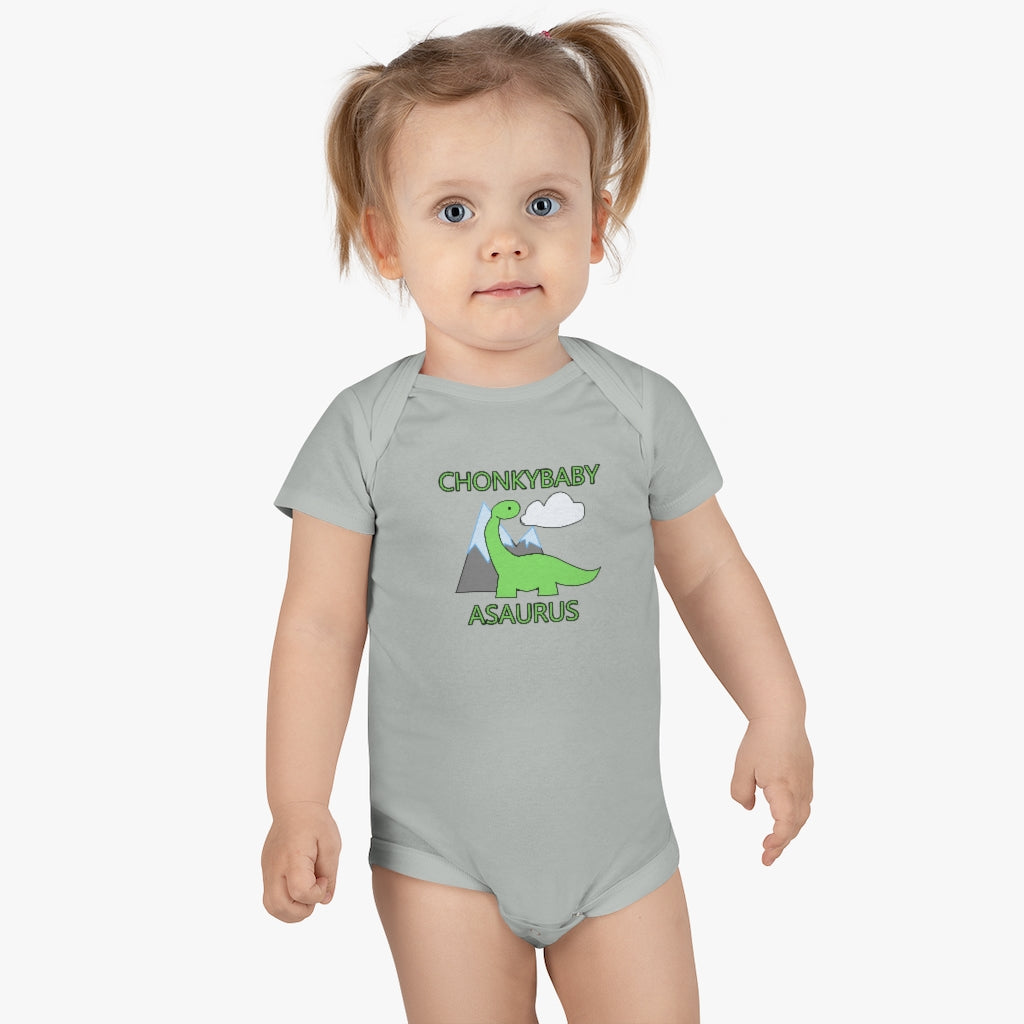 Chonkybabyasaurus - Baby Short Sleeve Onesie®