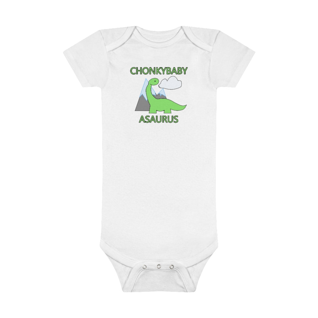 Chonkybabyasaurus - Baby Short Sleeve Onesie®