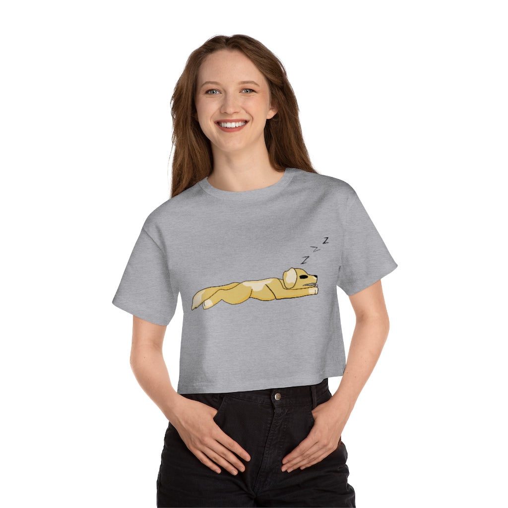 Sleepy Puppies Cropped T-Shirt