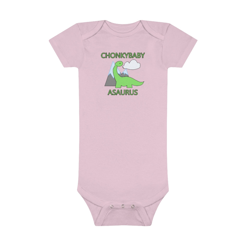 Chonkybabyasaurus - Baby Short Sleeve Onesie®