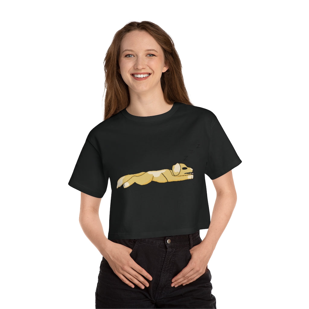 Sleepy Puppies Cropped T-Shirt