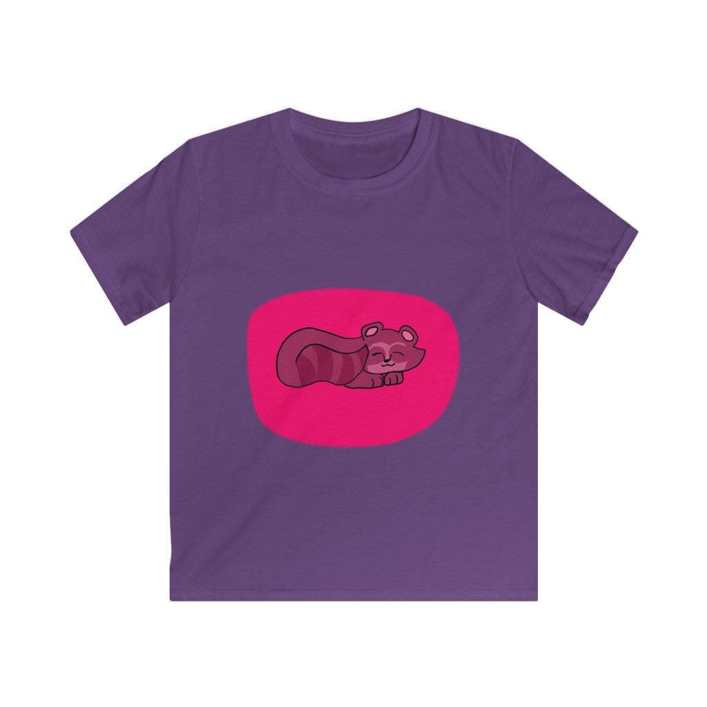 Sleepy Raccon - Kids Softstyle Tee