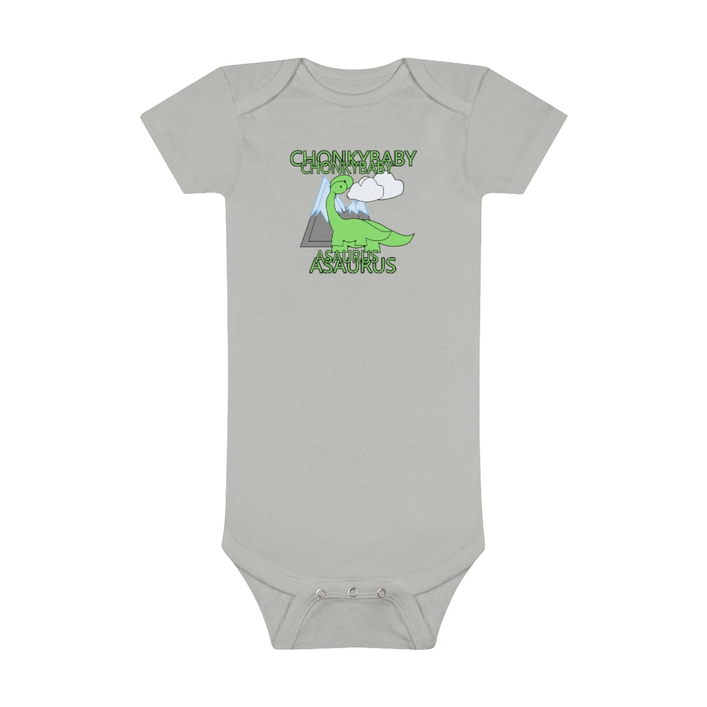 Chonkybabyasaurus - Baby Short Sleeve Onesie®