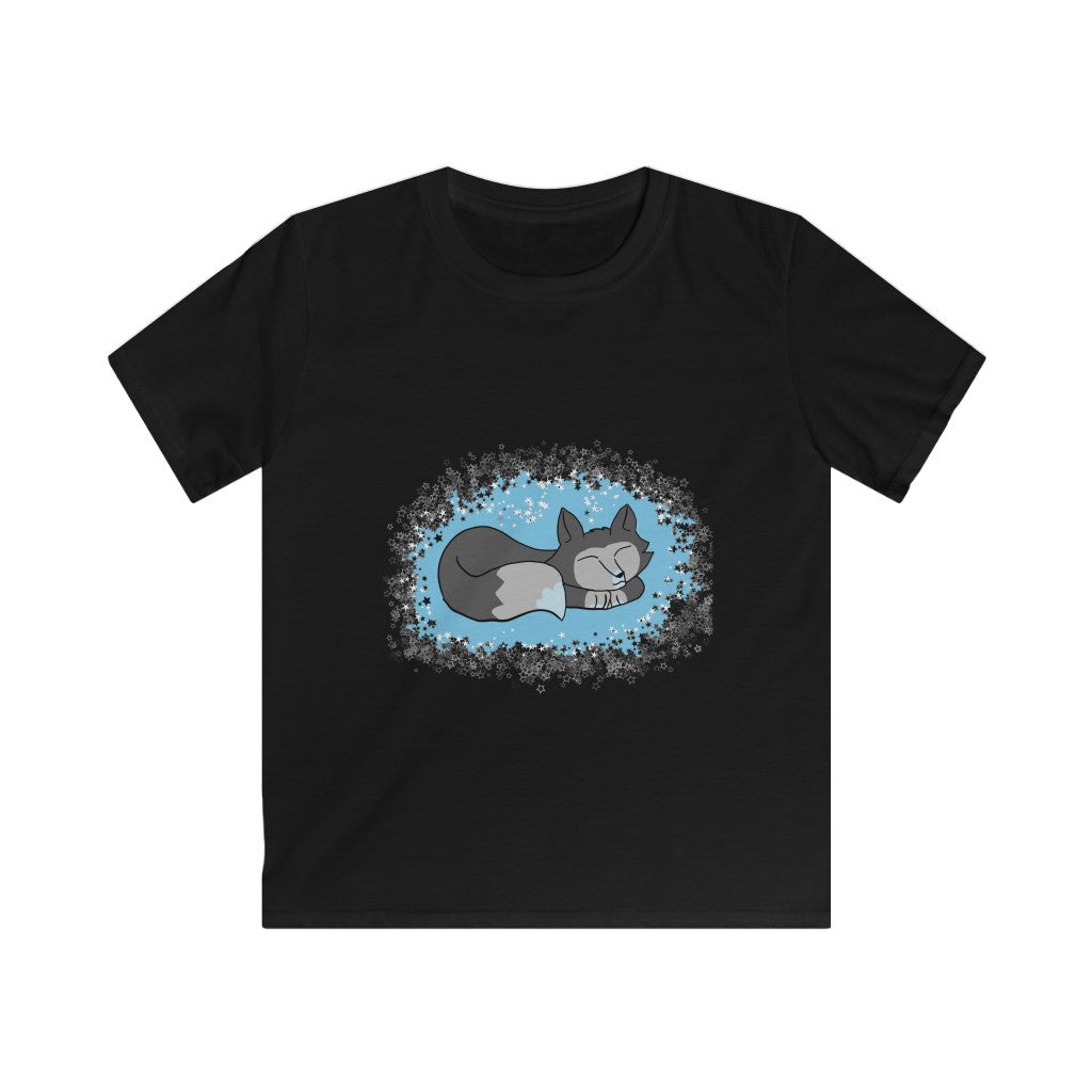 Sleepy Wolf - Kids Softstyle Tee