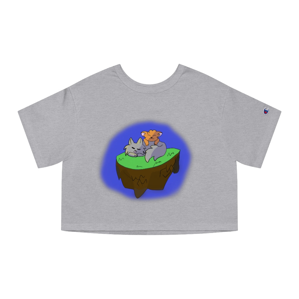 Sleepy Kitties Cropped T-Shirt