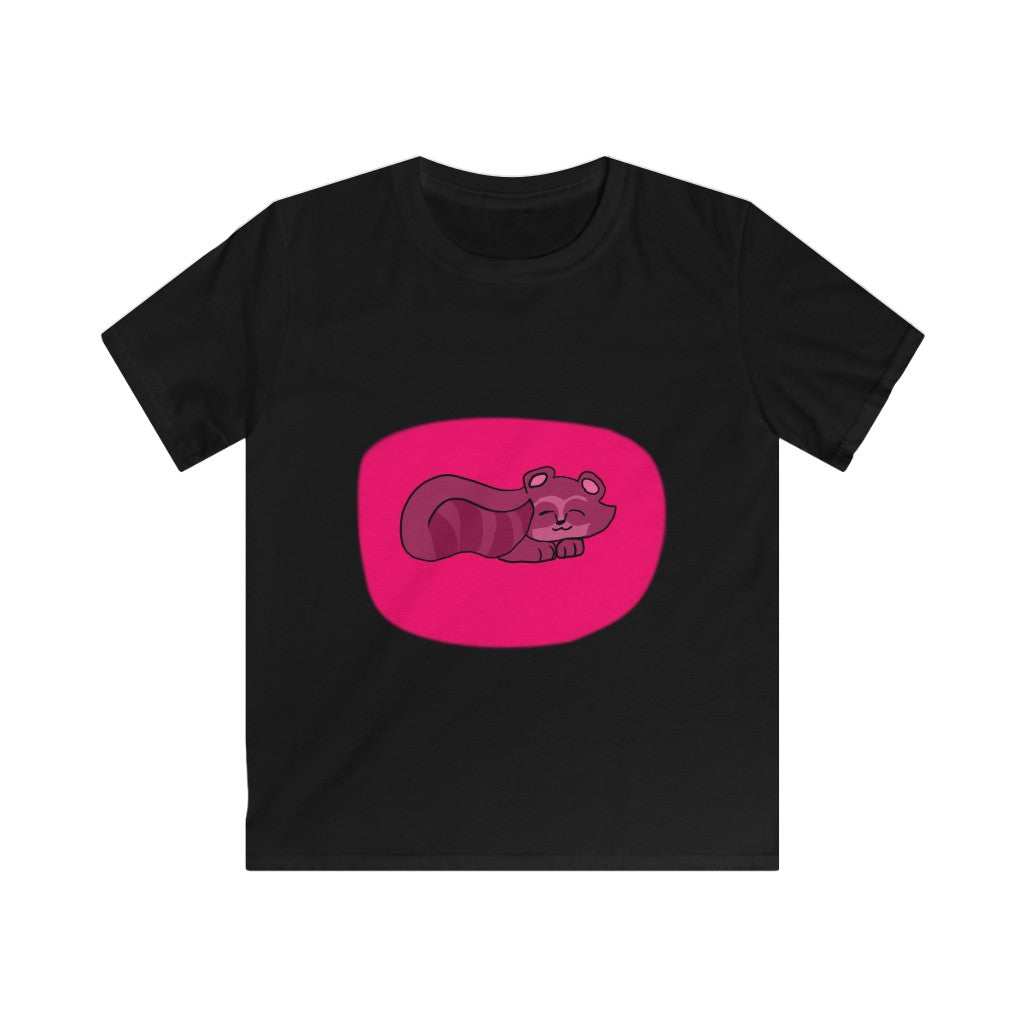 Sleepy Raccon - Kids Softstyle Tee