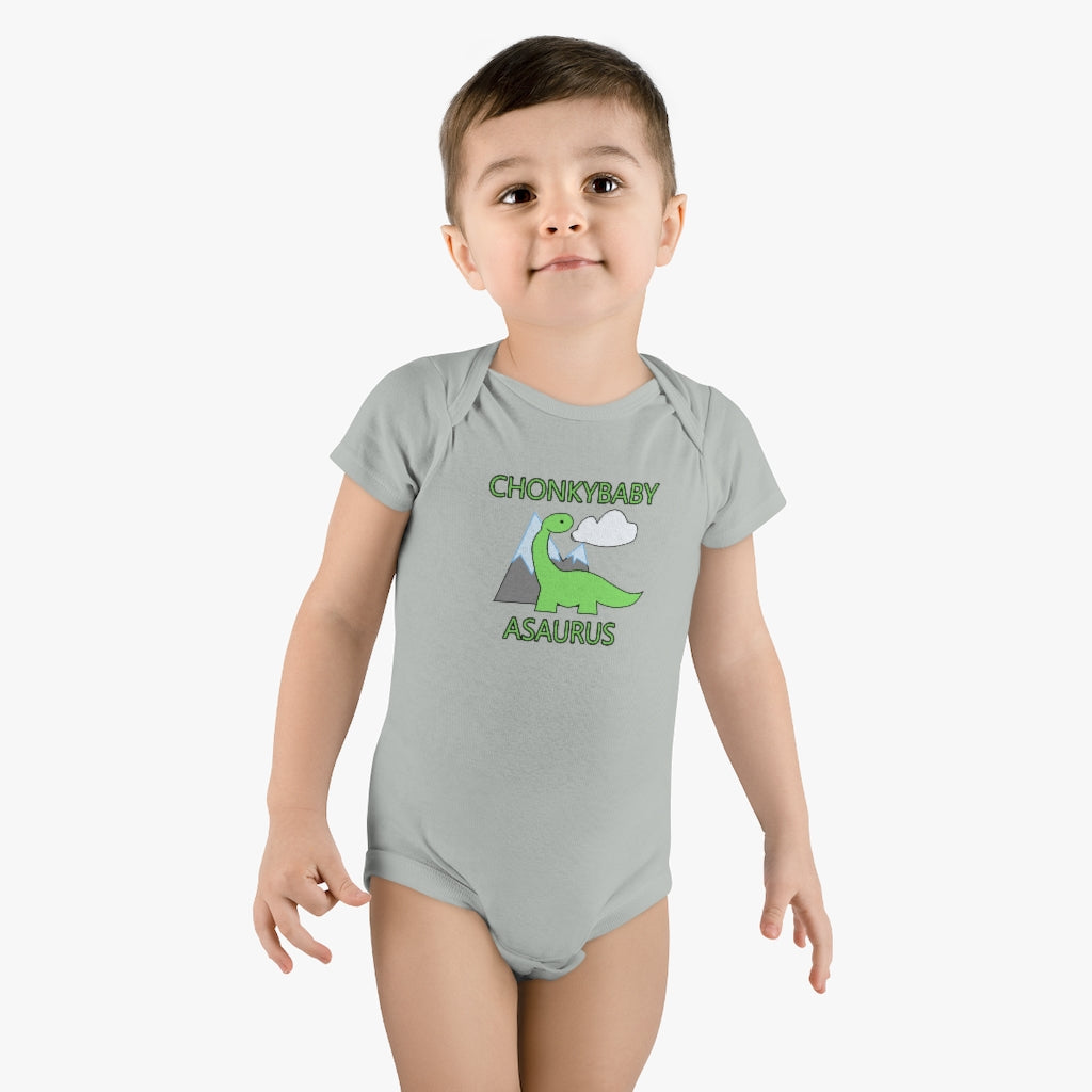 Chonkybabyasaurus - Baby Short Sleeve Onesie®