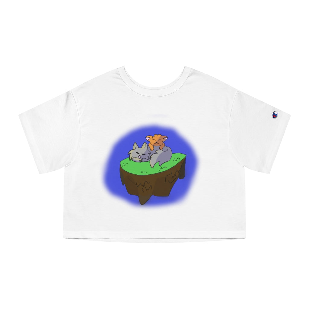 Sleepy Kitties Cropped T-Shirt