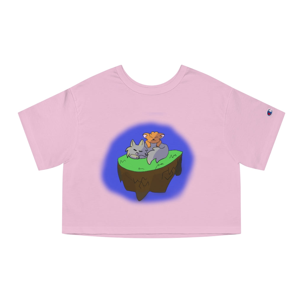 Sleepy Kitties Cropped T-Shirt