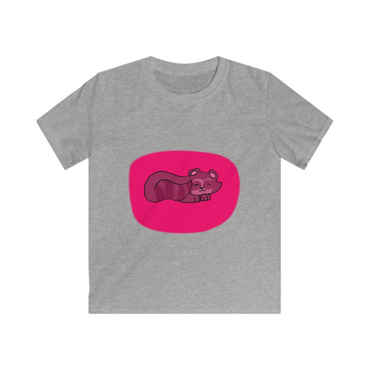 Sleepy Raccon - Kids Softstyle Tee