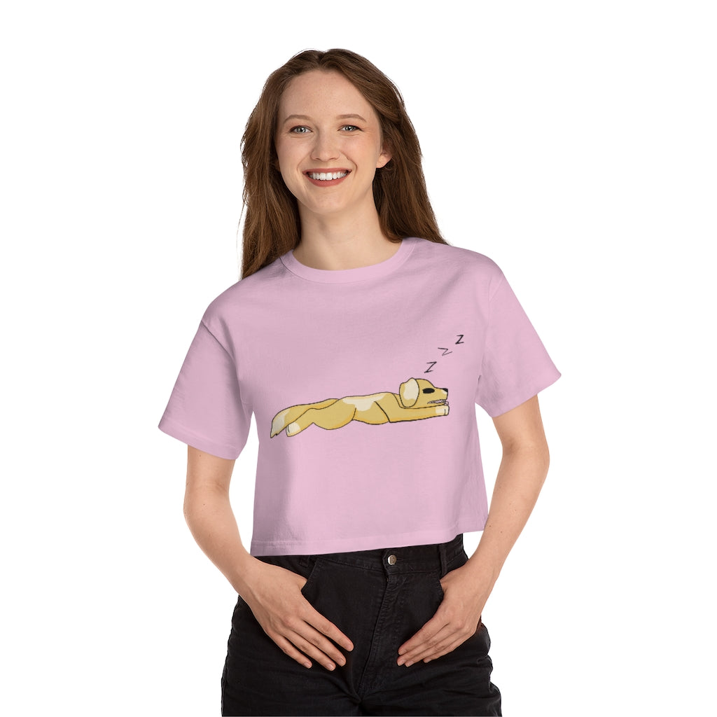 Sleepy Puppies Cropped T-Shirt